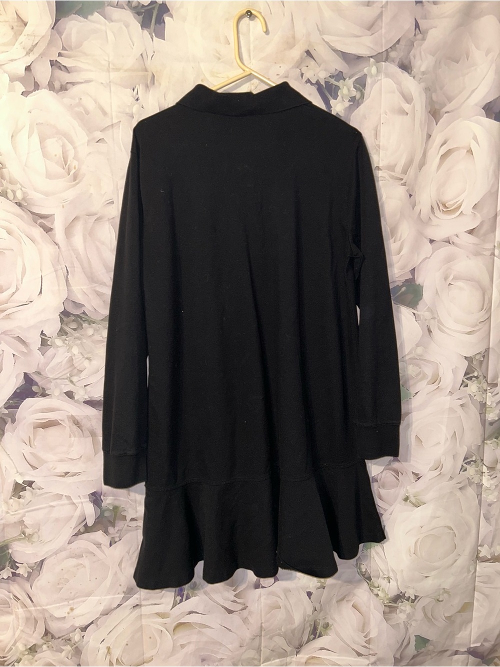 Tuckernuck Long Sleeve Pique May Polo Dress Womens XXL Black Cotton Preppy - Picture 4 of 5